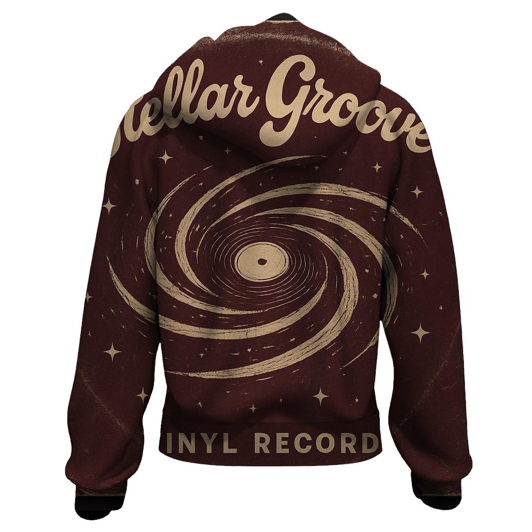 Vintage Cosmic Vinyl Record Cover lightweight hoodies