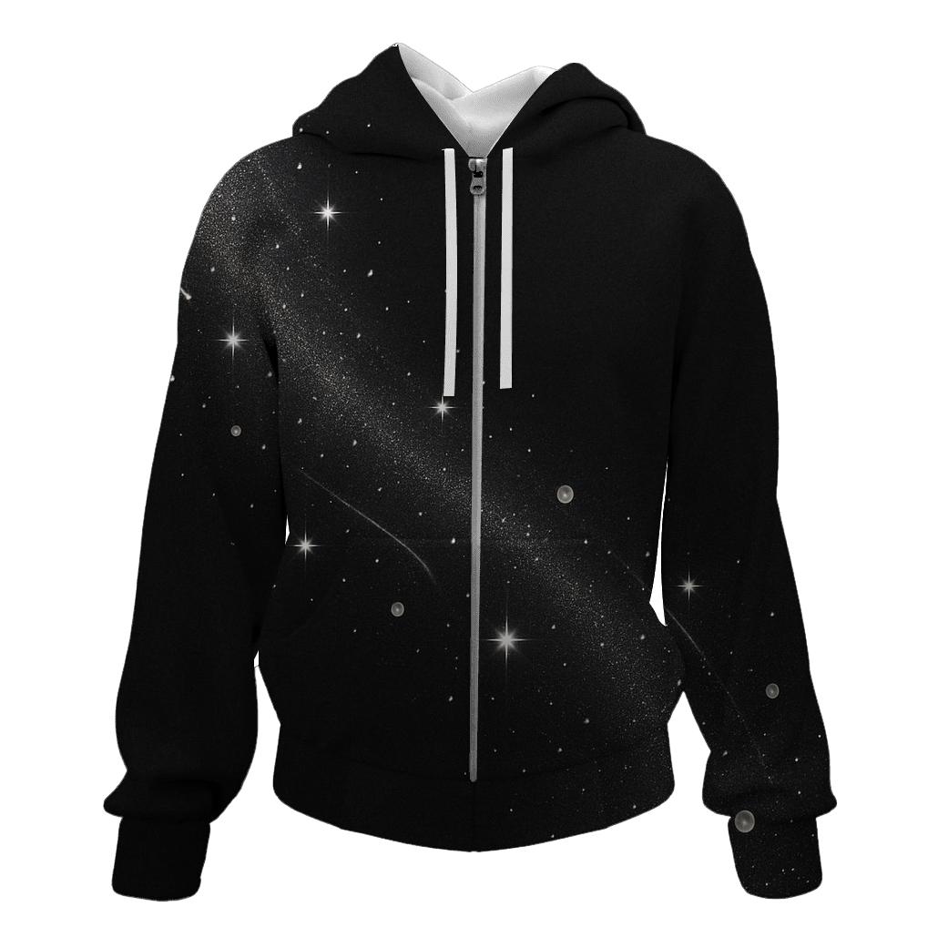 Charcoal Stardust Veil lightweight hoodies