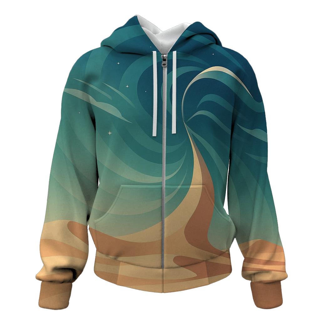 Gravity Wave Desert Mirage zip-up hoodies