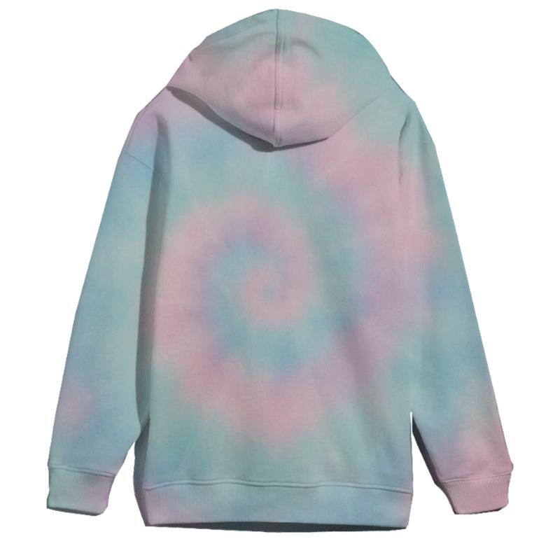 Pastel Rainbow Overdye Cloudwash lightweight hoodies