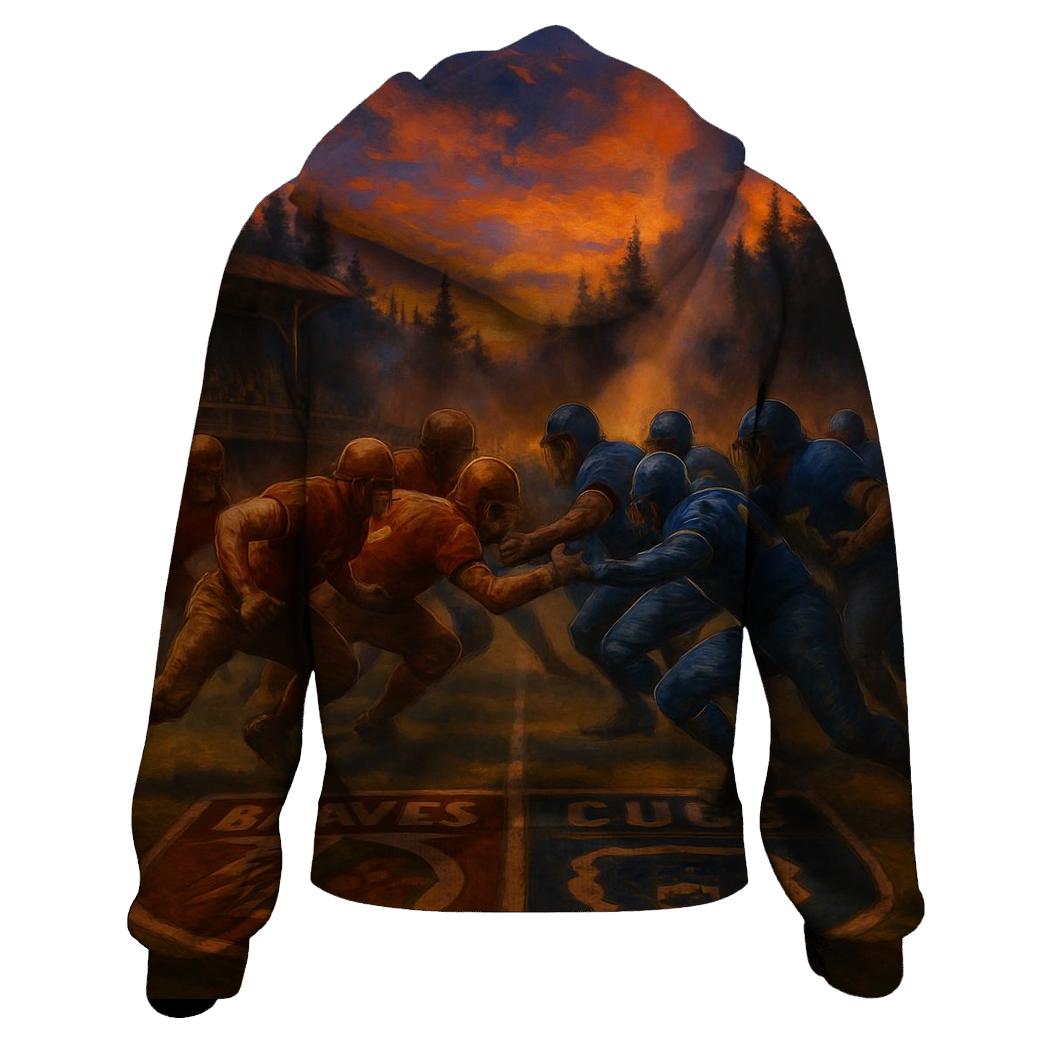 Thunder At The Tribal Gridiron heavyweight hoodies
