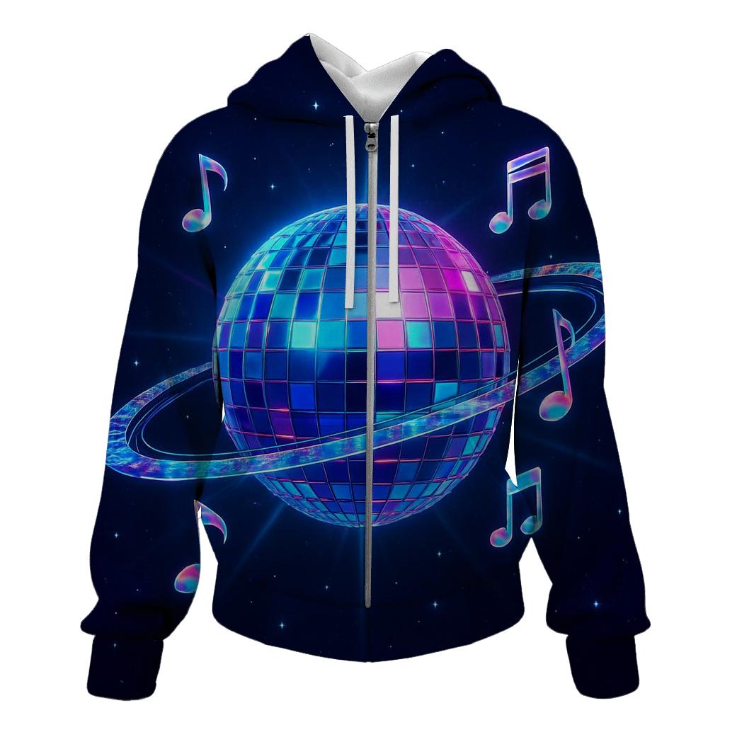 Holographic Disco Orbit lightweight hoodies