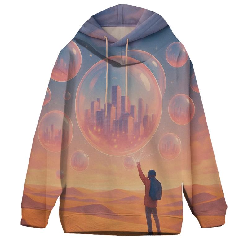 Bubblegum Skyline Mirage custom hoodies