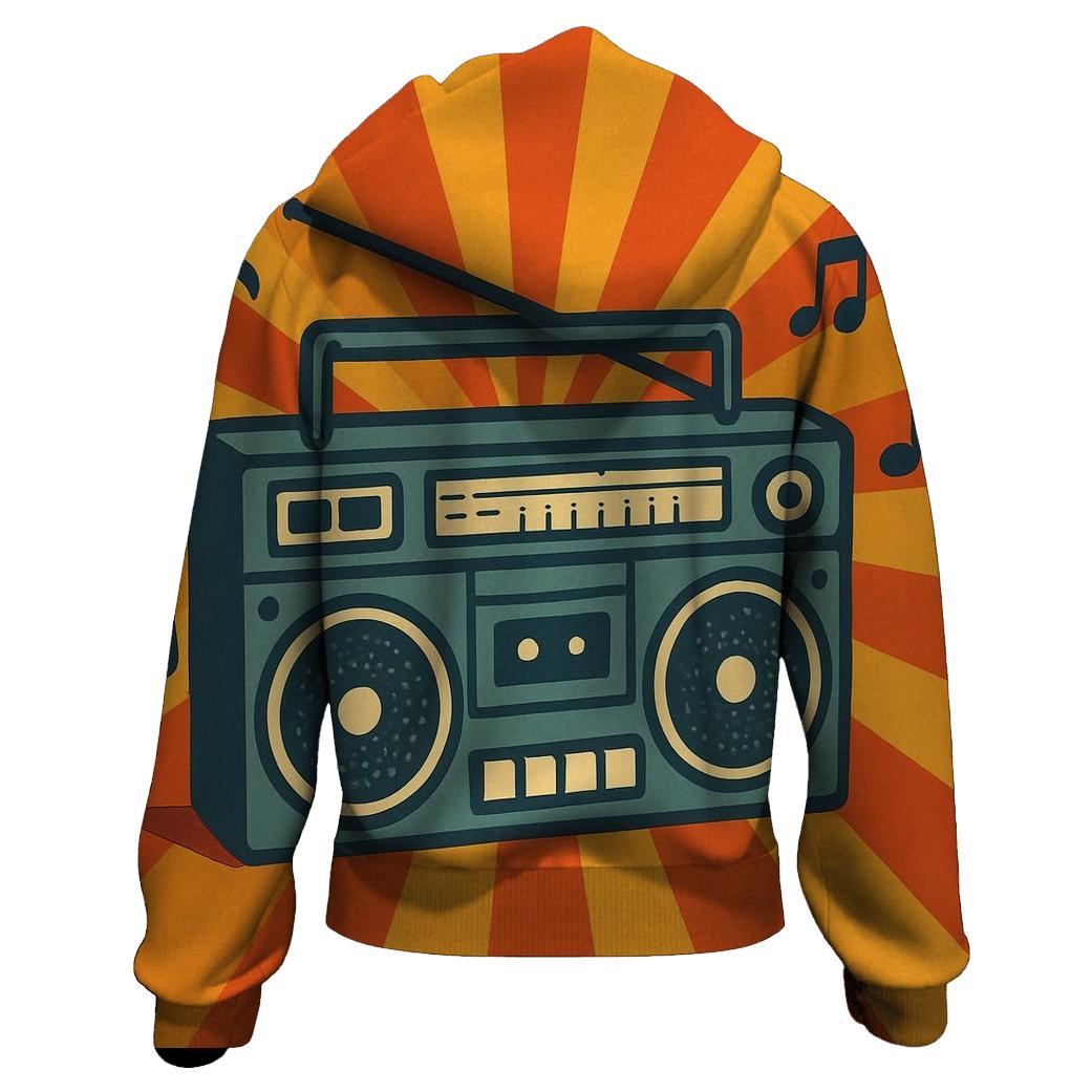 Sunburst Stereo Vibes lightweight hoodies