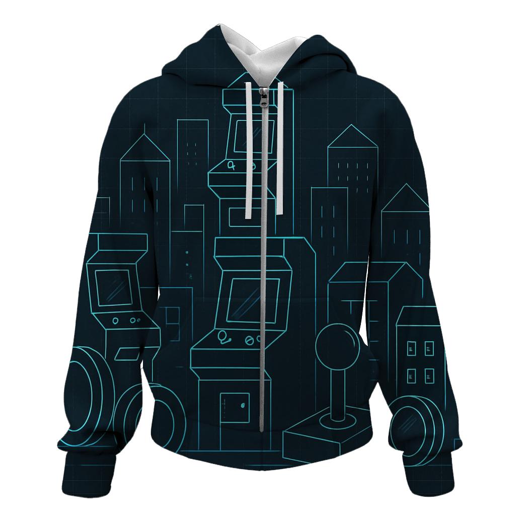 Arcade Skyline Blueprint hoodie trends