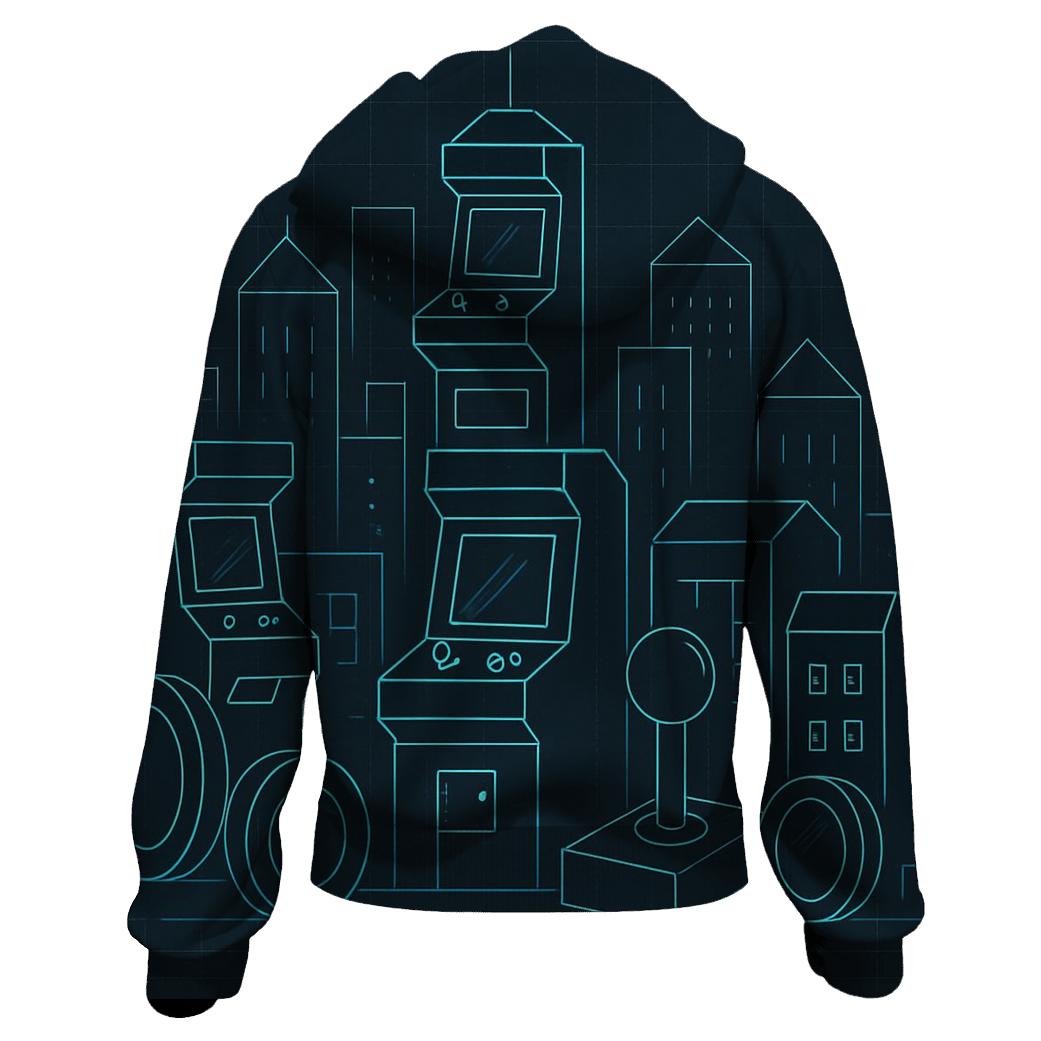 Arcade Skyline Blueprint hoodie trends