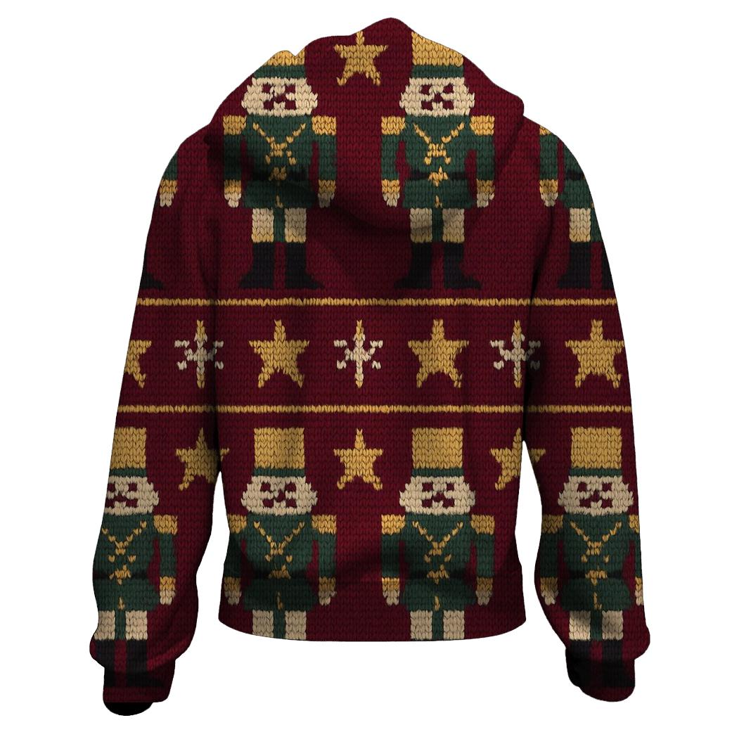 Nutcracker Star Parade Design zip-up hoodies