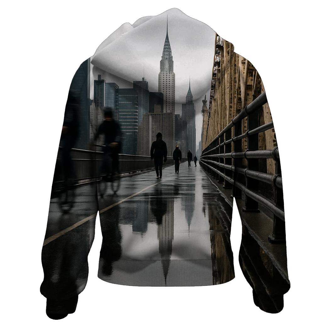 Rain Washed Midtown Skyline From Queensboro Bridge hoodie designs