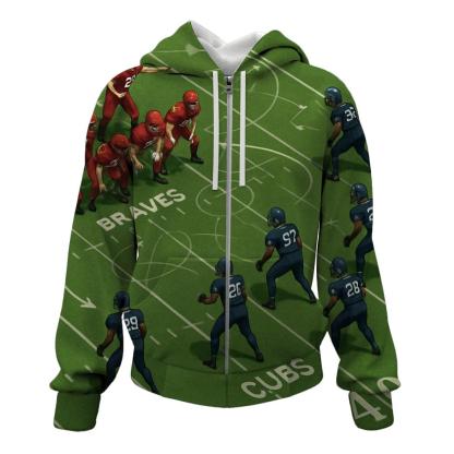 Gridiron Chess At Midfield embroidered hoodies