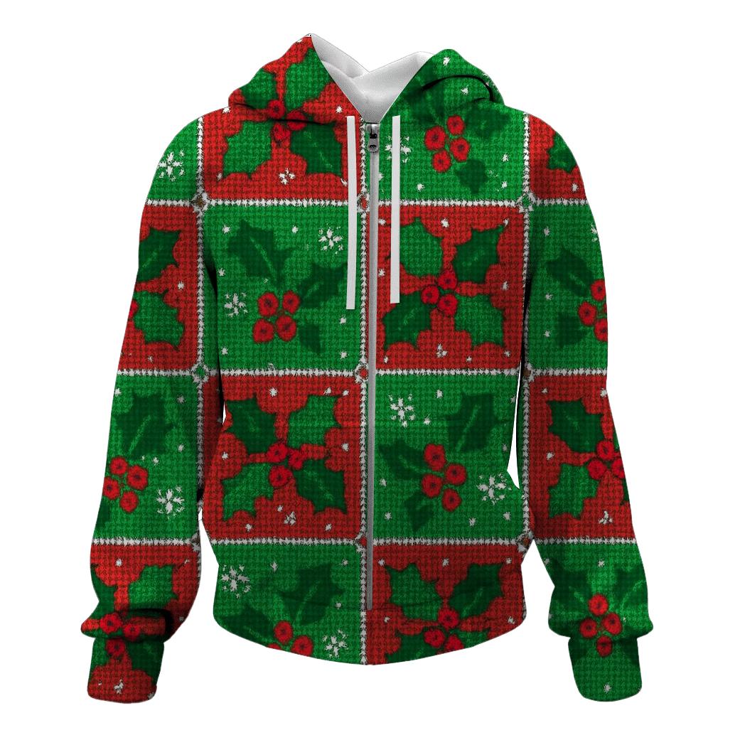 Holly Confetti Checkerboard Design custom hoodies