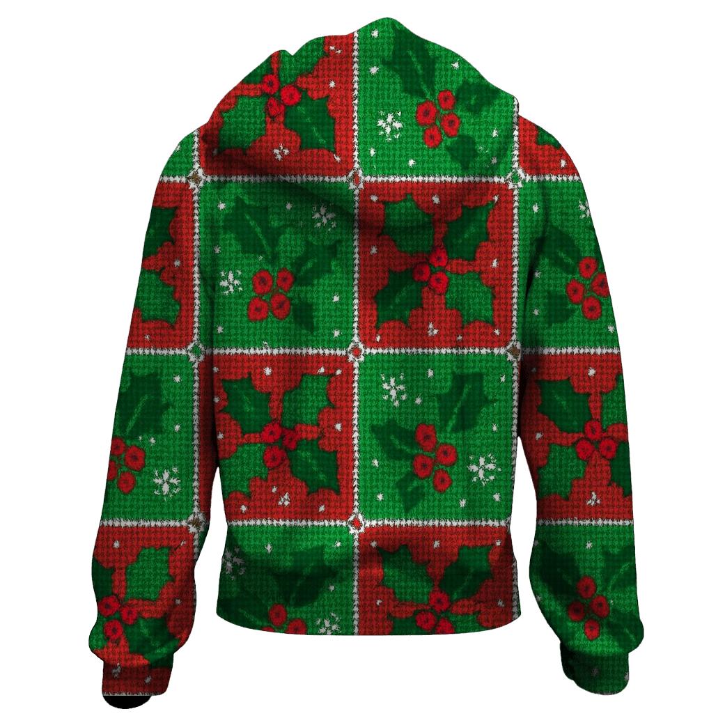 Holly Confetti Checkerboard Design custom hoodies