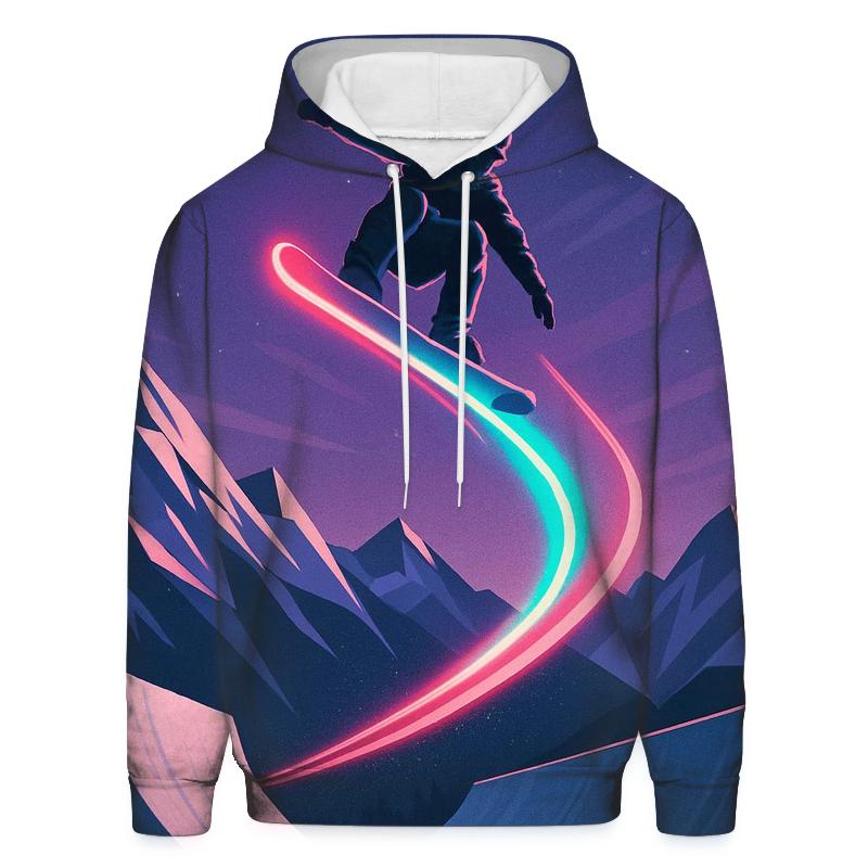 Snowboard Halfpipe Neon Rush hoodies fashion