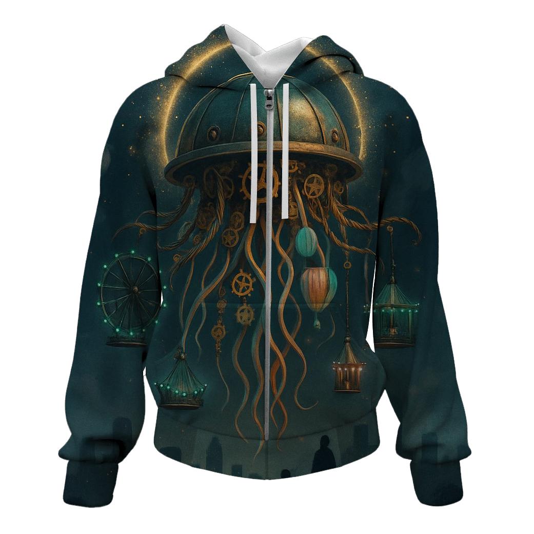 Clockwork Jellyfish Carnival lightweight hoodies