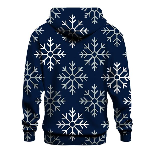 Nordic Snowflake Lattice zip-up hoodies