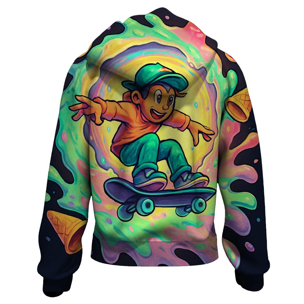 Ice Cream Dimension Portal printed hoodies