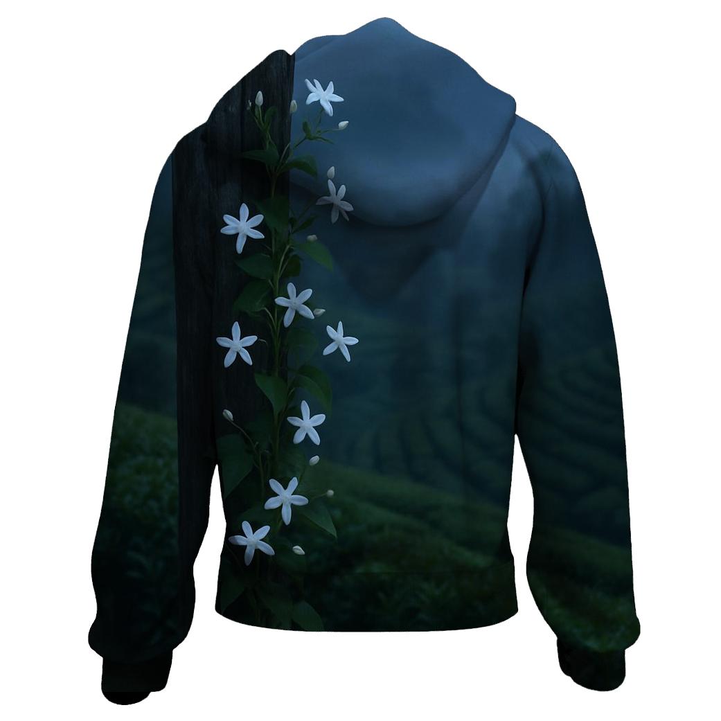 Tea Plantation Jasmine At Dusk premium hoodies