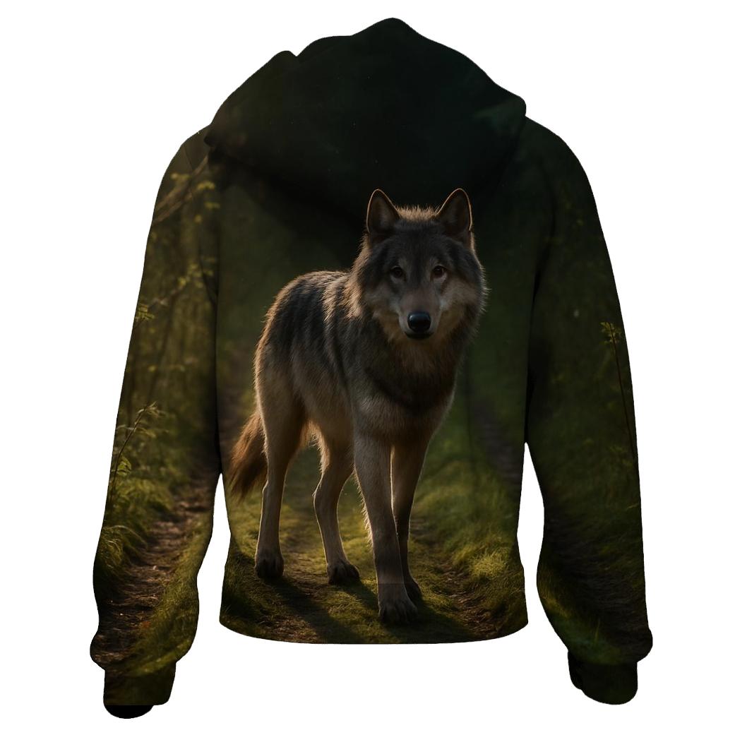 Abandoned Logging Road Wolf Encounter hoodies fashion