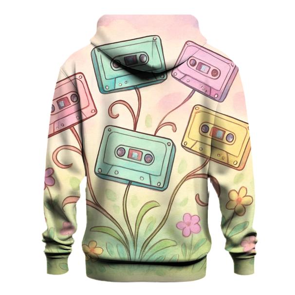 Pastel Cassette Garden hoodie trends