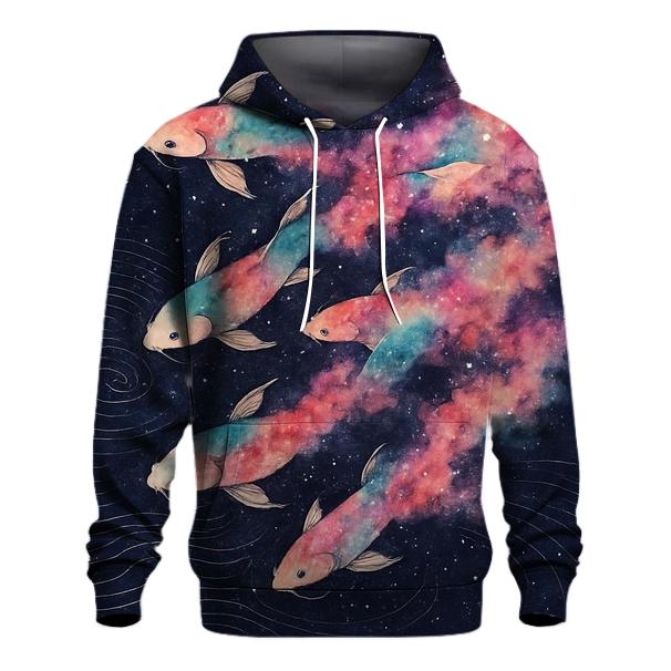 Nebula Ink Koi Stream designer hoodies