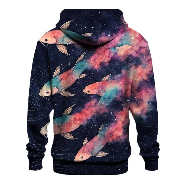 Nebula Ink Koi Stream designer hoodies