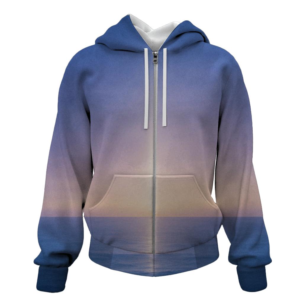 Celestial Stillness Horizon zip-up hoodies