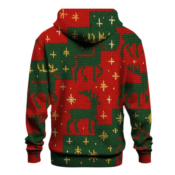 Tinsel Reindeer Staircase Design hoodie trends