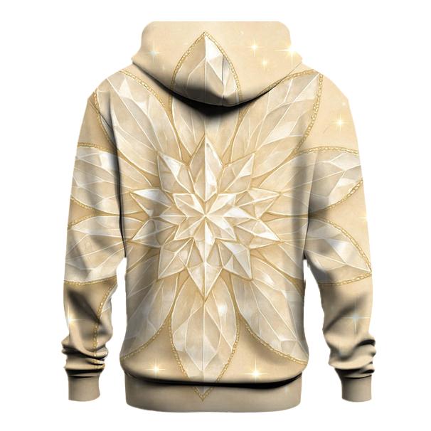 Champagne Crystal Bloom printed hoodies