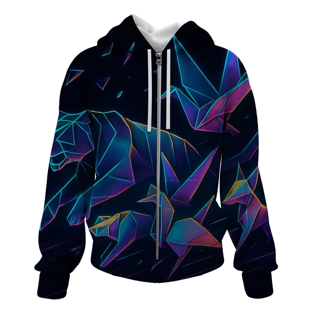 Neon Origami Stampede hoodie designs