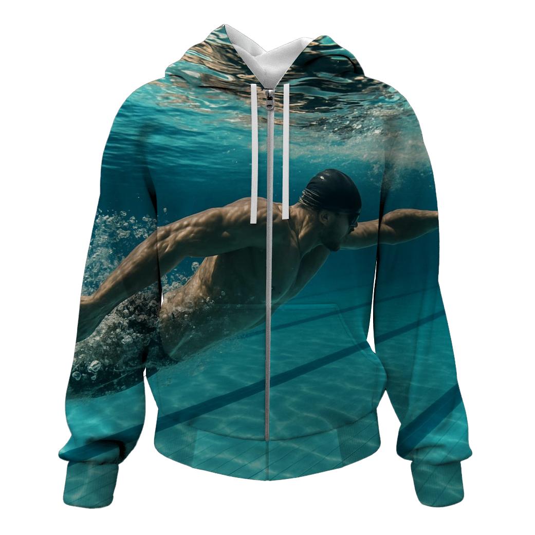 Underwater Swimming Power Surge premium hoodies