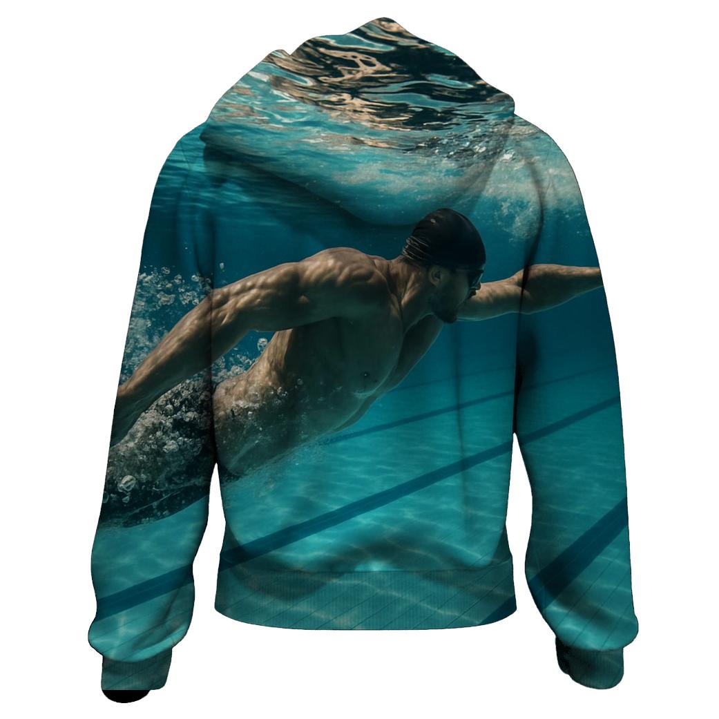 Underwater Swimming Power Surge premium hoodies