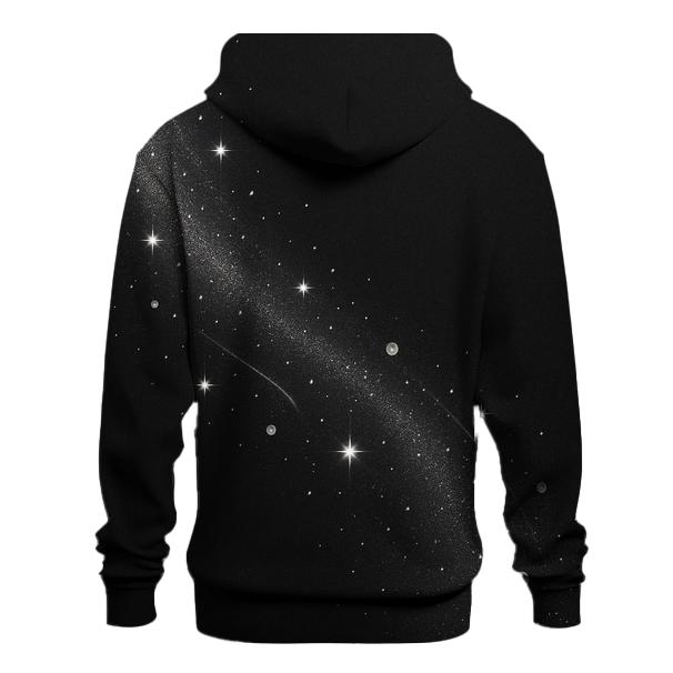 Charcoal Stardust Veil graphic hoodies