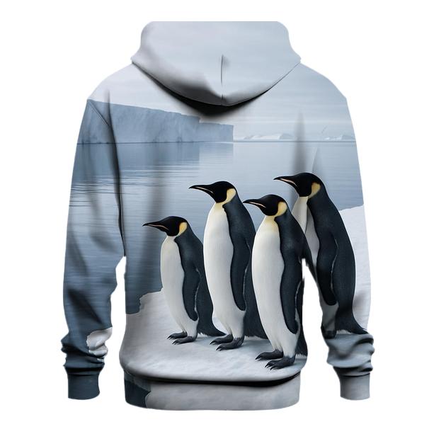 Emperor Penguins On Sea Ice Edge premium hoodies