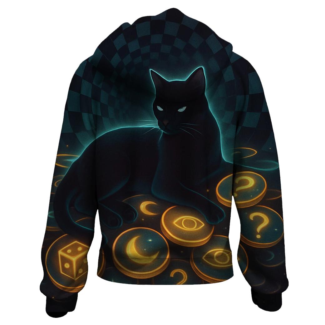 Cat Of Quantum Coins designer hoodies