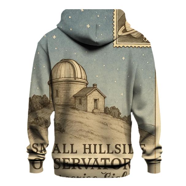 Faded Retro Observatory Postcard hoodie designs