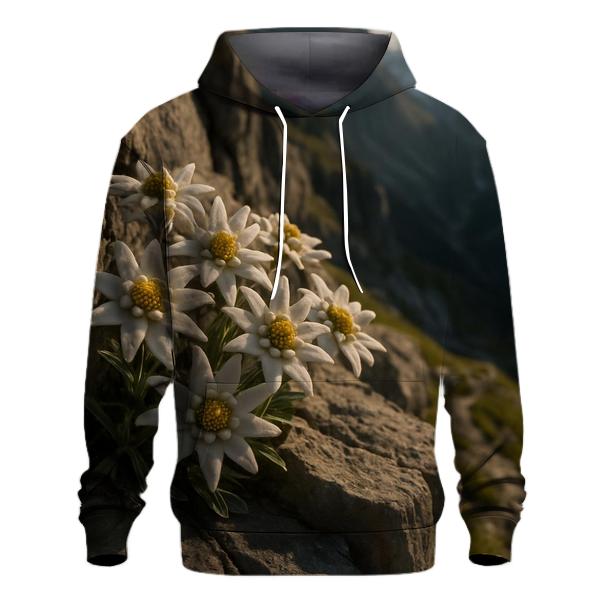 Alpine Edelweiss On Rocky Ledge pullover hoodies