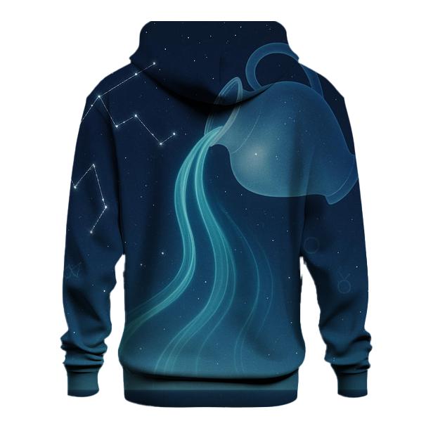 Luminous Aquarius Star Cascade custom hoodies
