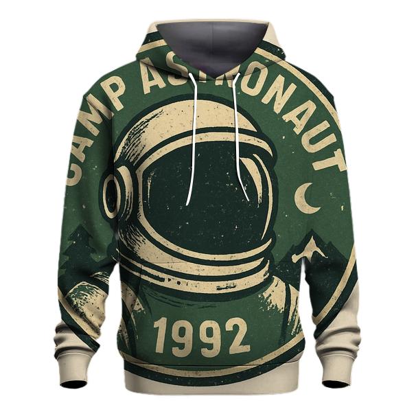 Rustic Astronaut Camp Badge custom hoodies