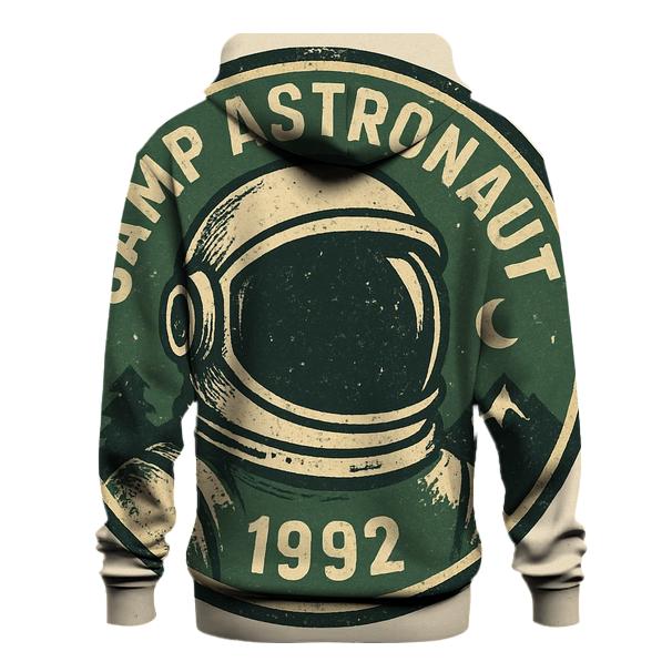 Rustic Astronaut Camp Badge custom hoodies