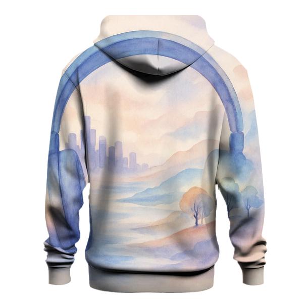 Watercolor Headphone Daydream hoodie designs