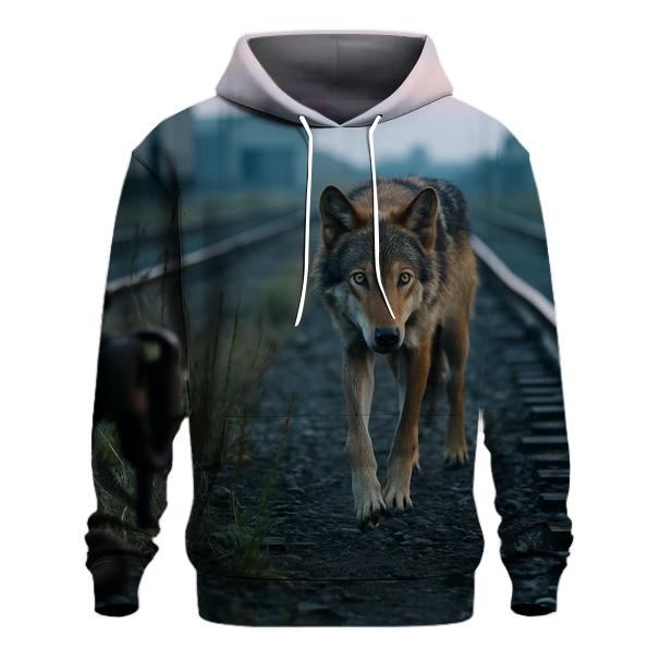 Urban Edge Wolf At The Rail Yard hoodie trends