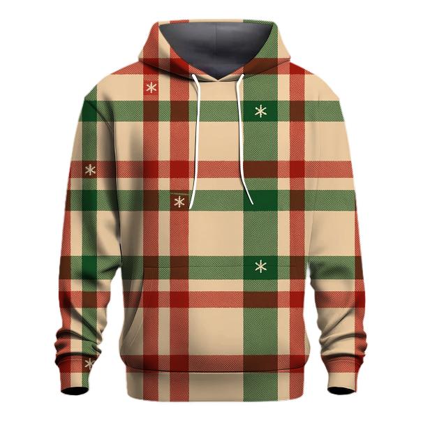 Crisscross Tartan Snow Glow zip-up hoodies