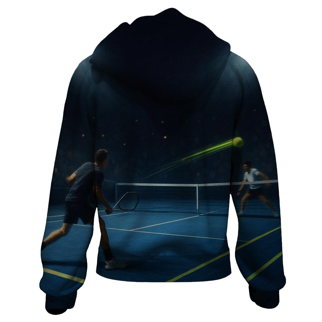 Night Stadium Tennis Rally hoodie trends