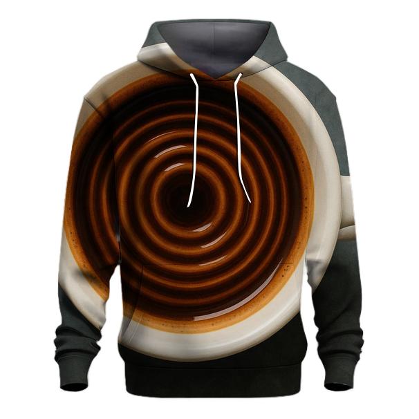 Espresso Echo Rings zip-up hoodies