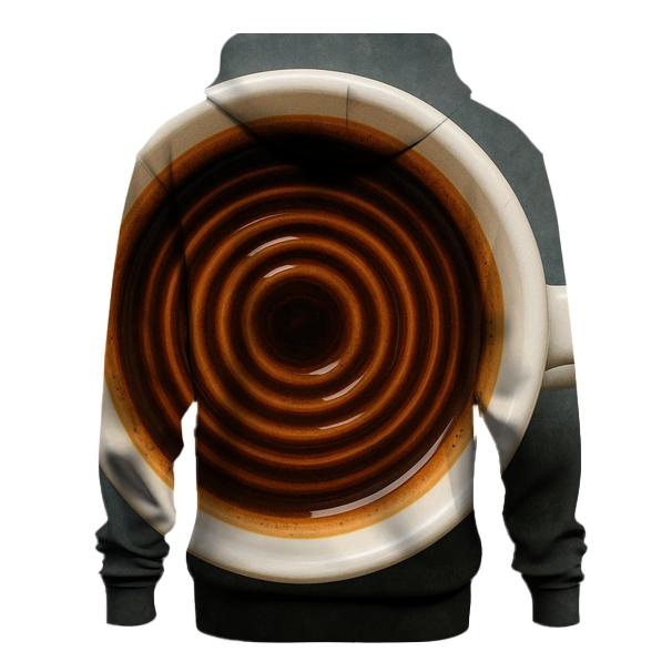 Espresso Echo Rings zip-up hoodies