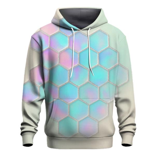 Opaline Hologram Hive graphic hoodies