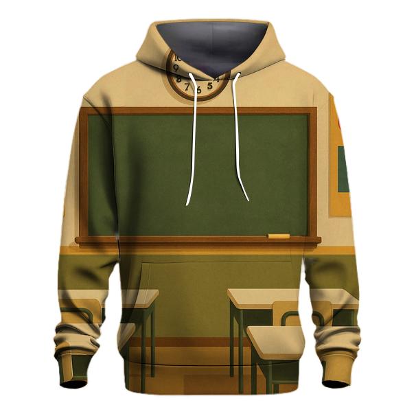 Seventies Classroom Chalkboard hoodie styles