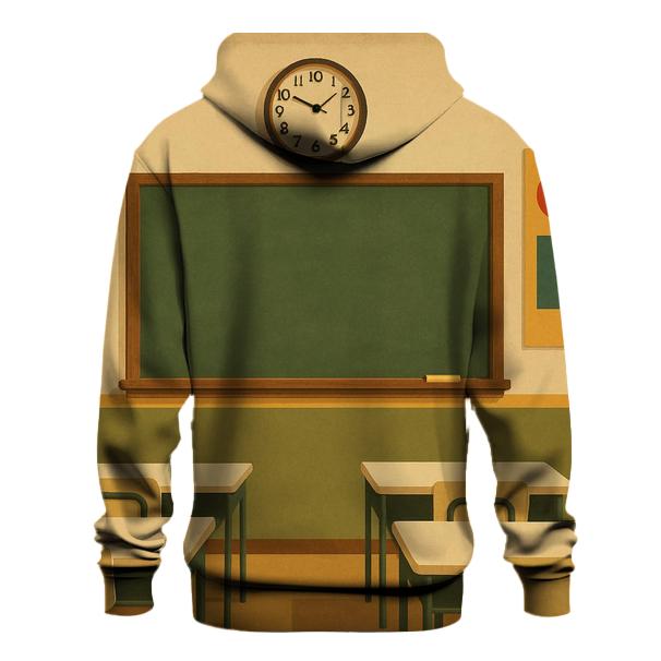 Seventies Classroom Chalkboard hoodie styles