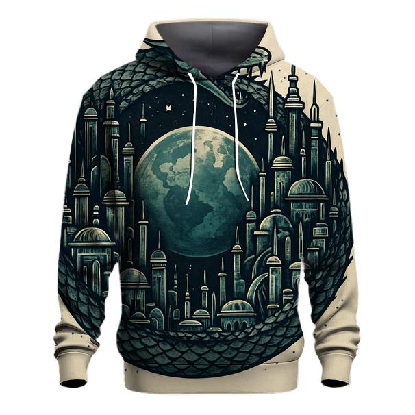 Orbiting Cities Ouroboros heavyweight hoodies