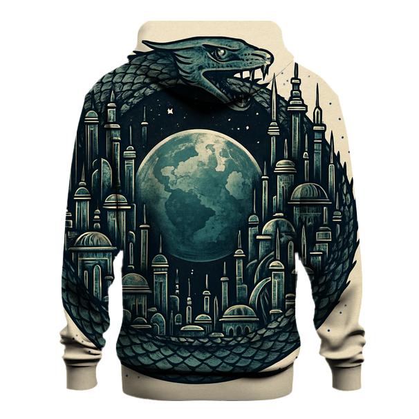 Orbiting Cities Ouroboros heavyweight hoodies