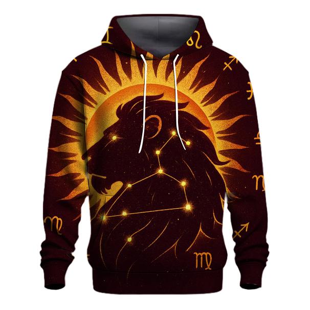 Solar Crown Of Leo Constellations lightweight hoodies